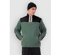 Mons Royale Pileup Wool 1/4 Half-Zip Fleece Sweater burnt sage M