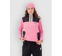 Mons Royale Pileup Wool 1/4 Half-Zip Fleece Sweater flamingo L