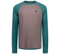 MONS ROYALE Tarn Merino Long Sleeve M - Men - Blue / Green / Brown - size XL- model 2025 XL