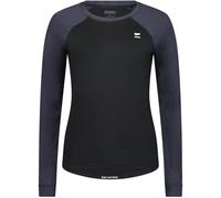 MONS ROYALE Tarn Merino Long Sleeve W - Women - Grey / Black - size XS- model 2025 XS