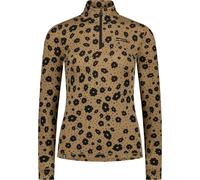 Mons Royale - Technicality Layer with zip collar - Cascade W Merino Base Layer 1/4 Zip Long Sleeve Aoraki Lily Toffee for Women in Wool - Size M - Brown Brown M