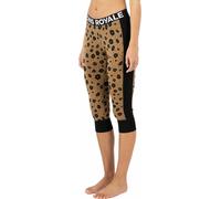 Mons Royale - Technicality Legging in Merino wool - Cascade W Merino Base Layer 3/4 Legging Aoraki Lily Toffee for Women in Wool - Size M - Brown Brown M