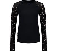 Mons Royale - Technicality Merino wool Layer - Bella W Merino Long Sleeve Black Daisy for Women in Wool - Size S Black S
