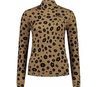 Mons Royale - Technicality Merino wool Layer with Collar - Cascade W Merino Base Layer Mock Neck Long Sleeve Aoraki Lily Toffee for Women in Wool - Size M - Brown Brown M