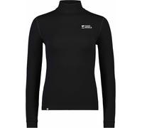 Mons Royale - Technicality Merino wool Layer with Collar - Cascade W Merino Base Layer Mock Neck Long Sleeve Black for Women in Wool - Size S Black S