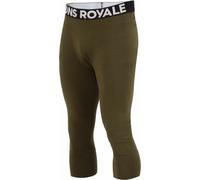 Mons Royale - Technicality Merino wool Tights - Cascade M Merino Base Layer 3/4 Legging Dark Olive for Men in Wool - Size S - Khaki Khaki S