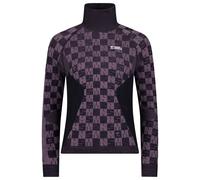 Mons Royale - Women's Ascender Merino Seamless Mock Neck L/S - Merino base layer size S, grey