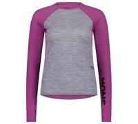Mons Royale - Women's Bella Merino Long Sleeve - Merino base layer size S, purple/grey