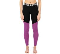 Mons Royale Womens Cascade Merino Base Layer Leggings Purple Bolt