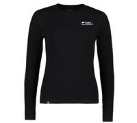 Mons Royale Womens Cascade Merino Base Layer LS Top Black