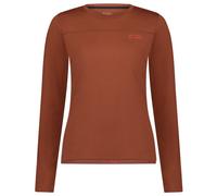 Mons Royale - Women's Diversion Merino Bike Jersey L/S - Cycling jersey size M, brown