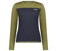 Mons Royale - Women's Diversion Merino Bike Jersey L/S - Cycling jersey size M, olive/blue