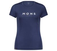 Mons Royale - Women's Icon Merino Air-Con Tee - Merino shirt size L, blue