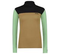 Mons Royale - Women's Yotei Merino High Neck L/S - Merino base layer size XL, sand