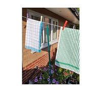 MONSAR Prop Galvanised Metal HD Twist Lock Washing Line Support Pole 2x Garden Outdoor Extendable Pole Cloths prop Laundry Support Extending Pole Pair Telescopic Strong Airer