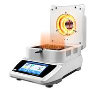 MONSEG Digital Moisture Analyzer Tester, Electronic Moisture Tester Precision Halogen Moisture Tester 50g Capacity 0.01g Readability Chemistry/Biology/Food/Pharmaceutical