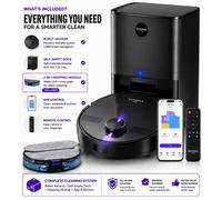 MONSGA Robot Vacuum Cleaner 5000Pa LiDAR Self Empty Mop App Control