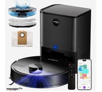 MonsgaClean MS1 Max Robot Vacuum and Mop Combo with 4.0L Self-Emptying Station, 9000Pa Suction, LiDAR Navigation, 180Mins Runtime, App/Voice Control Robotic Vacuum Cleaner for Pet Hair, Hard Floor, Ca