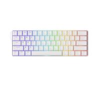 MONSGEEK FUN60 Ultra Rapid Trigger Gaming Keyboard 8k Magnetic Switch TMR Aluminum Keyboard Multi-Modes White Shine-Through MagMech(Glare Magnetic Switch)