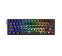 MONSGEEK FUN60 Ultra Rapid Trigger Gaming Keyboard 8k Magnetic Switch TMR Aluminum Keyboard Multi-Modes Black Shine-Through MagMech(Glare Magnetic Switch)