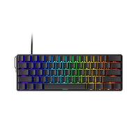 MONSG UN60 Ultra Rapid Trigger Gaming Keyboard 8k SP Magnetic Switch HE Aluminum Wired Keyboard 60% Black Shine-Through, Glare Magnetic Switch