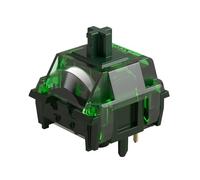 MONSGEEK Heavy Linear Mechanical Gaming Keyboard Switch 5-Pin Green Fog Switch with LED Diffuser Pre-Lubed 60gf