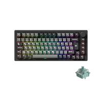 MonsGeek M1 V5 TMR Magnetic Keyboard, QWERTZ Layout, 8,000Hz Polling Rate, 2.4Ghz Wireless/BT 5.0/USB-C Wired, Aluminum Keyboard (Black & Silver, AstroAim Magnetic Switch)