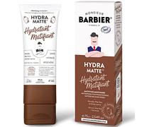 Monsieur BARBIER Men’s Face Moisturiser | Natural, Vegan, French, COSMOS NAT/Ecocert Certified | With Almond Oil & Aloe Vera | Smooths, Hydrates & Regenerates | 75mL