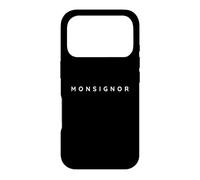 Monsignor/Monsignors, Catholic, Catholicism Modern Font Case for iPhone 17 Pro