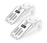 Monsin Door Stop Alarm, Door Stopper with 120DB Security Alarm, Floor Wedge Doorstop for Travel Apartment Home House (Pack of 2)