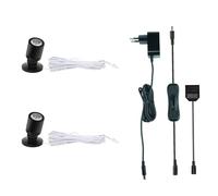 Monsing LED Spot Light Indoor Little Mini Spotlight 1.5W Accent Lights for Display, Paintings, Pictures, Plants, Jewelry, Shelves, Cabinets, Posters, Showcase(Cold White-2 Pack)