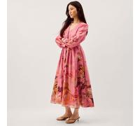 Monsoon Aimee Shirt Dress PINK SIZE 10