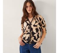Monsoon Annie Print Top BLACK 2XL