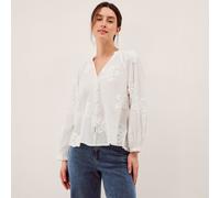 Monsoon Aria Emb Top WHITE 2XL