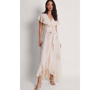 Monsoon Ausha Embellished Wrap Dress Pink Pink 24