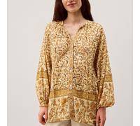 Monsoon Beach Ari Print Blouse MUSTARD 2XL