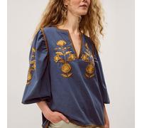 Monsoon Bella Embroidered Top BLUE 2XL