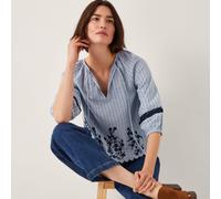 Monsoon Cara Embroidered Top BLUE 2XL