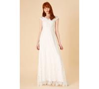 Monsoon Cassandra Lace Bridal Maxi Dress Ivory Ivory 12