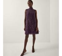 Monsoon Cassidy 3D Dress PURPLE SIZE 10