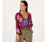 Monsoon Cassie Printed Blouse NAVY MULTI LARGE