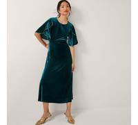 Monsoon Cecelia Cape Dress PURPLE SIZE 10