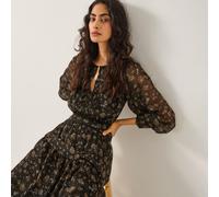 Monsoon Clara Print Midaxi Dress BLACK 2XL