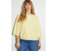 Monsoon Coleen Crop Sleeve Crew Neck Jumper Yellow Yellow M