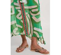 Monsoon Diamante Suede Flip Flops Multi