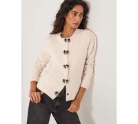 Monsoon Embellished Bow Crew Neck Cardigan Ivory