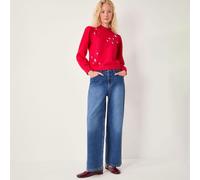 Monsoon Erika Embroidered Jumper RED 2XL