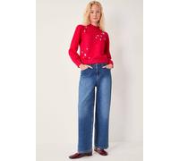 Monsoon Erika Gemstone Embellished Jumper Red Red