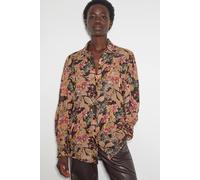 Monsoon Felicity Metallic Floral Shirt Black Black