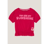 Monsoon Female Pure Cotton You Are My Sunshine T-Shirt (3-13 Yrs) - 7-8 Y - Red, Red